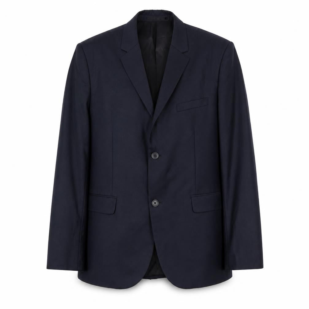 H&M Mens Blue Polyester Jacket Suit Jacket Size 42 Regular