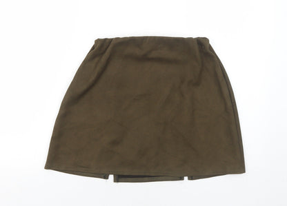 Select Womens Green Polyester Mini Skirt Size 10