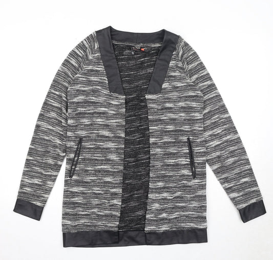 Only Womens Black V-Neck Polyester Cardigan Jumper Size S