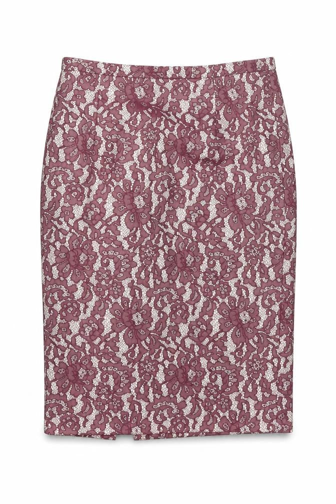 NEXT Womens Purple Geometric Polyester A-Line Skirt Size 12 Zip