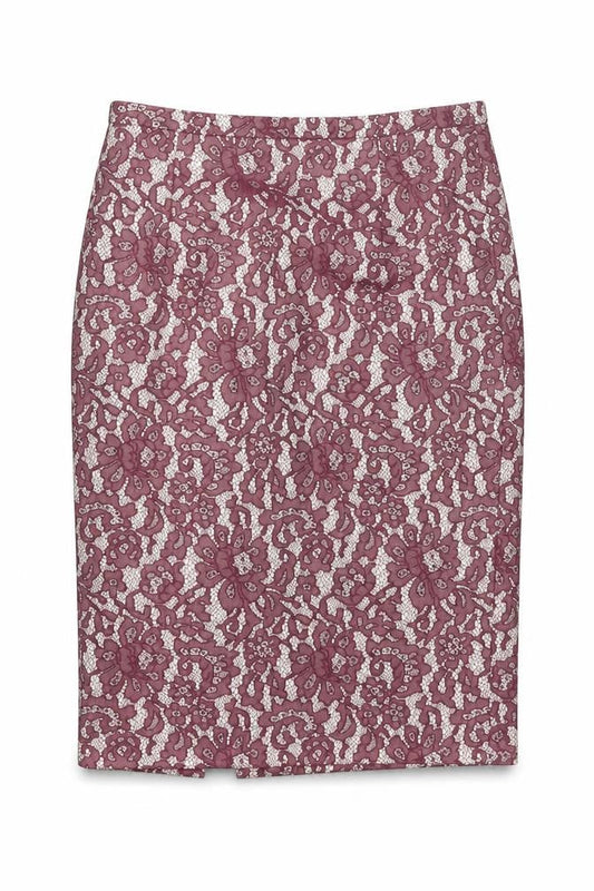 Next Womens Purple Geometric Polyester A-Line Skirt Size 12 Zip