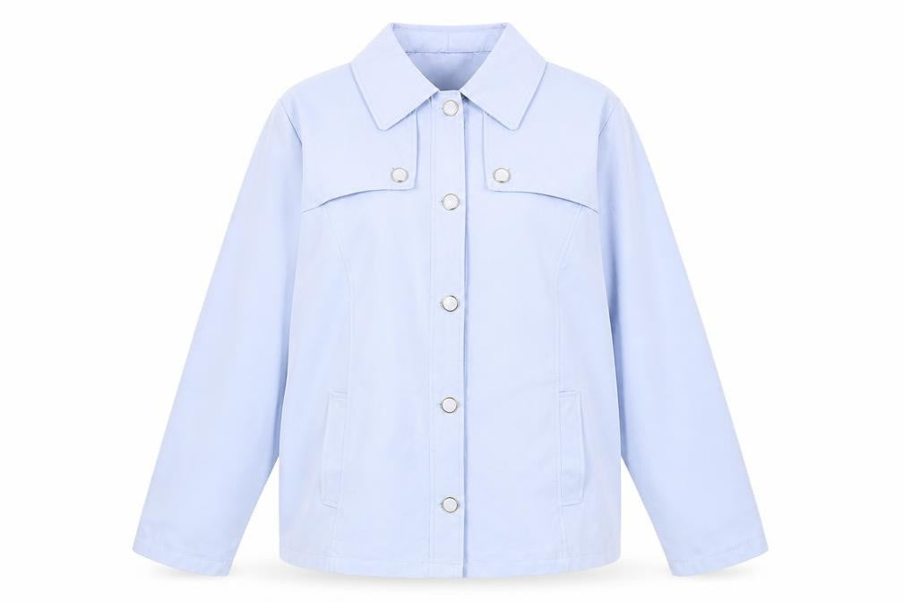 Slimma Womens Blue Jacket Size 16 Buckle