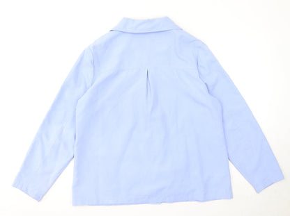 Slimma Womens Blue Jacket Size 16 Buckle