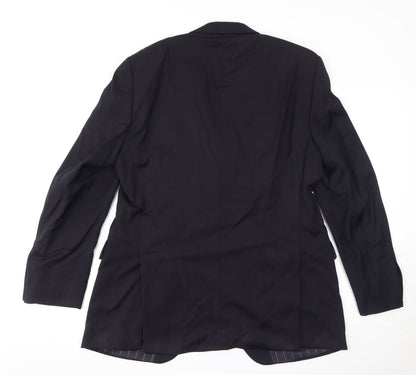 Carl Gross Mens Black Wool Jacket Suit Jacket Size 40 Regular