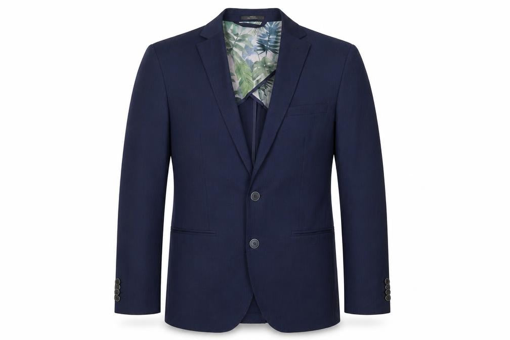 Marks & Spencer Mens Blue Polyester Jacket Suit Jacket Size 38 Regular