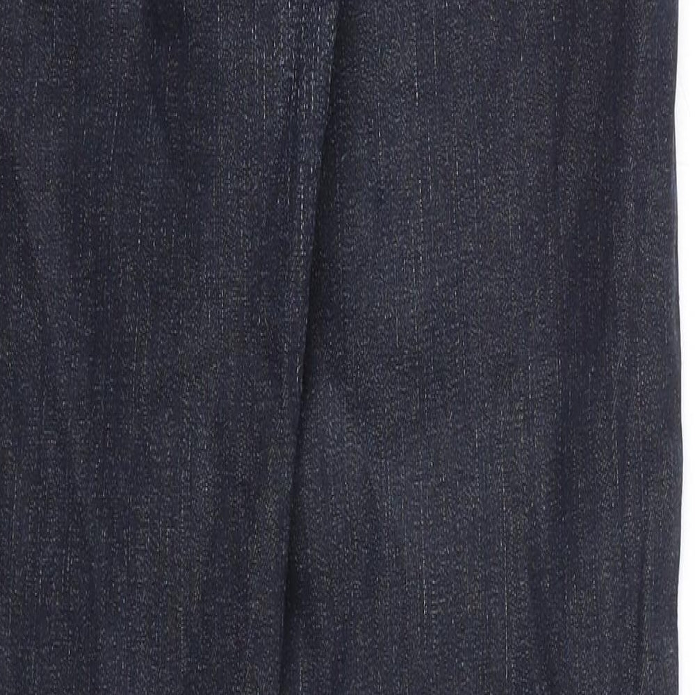 NEXT Mens Blue Cotton Straight Jeans Size 28 in Slim Zip