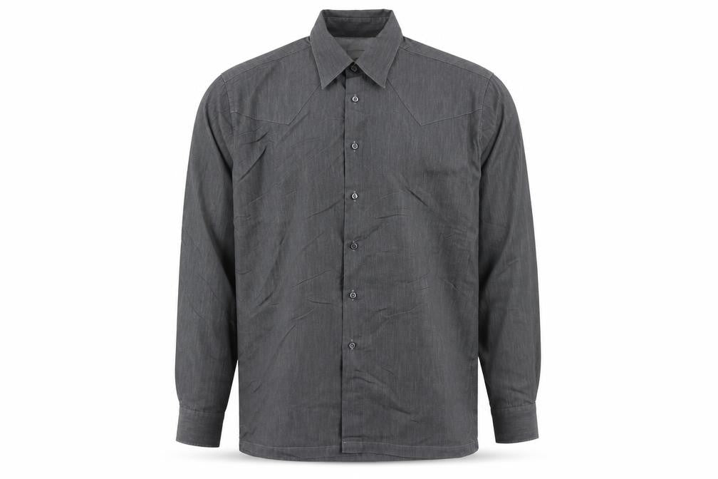 Ciro Citterio Mens Grey Cotton Button-Up Size XL Collared Button