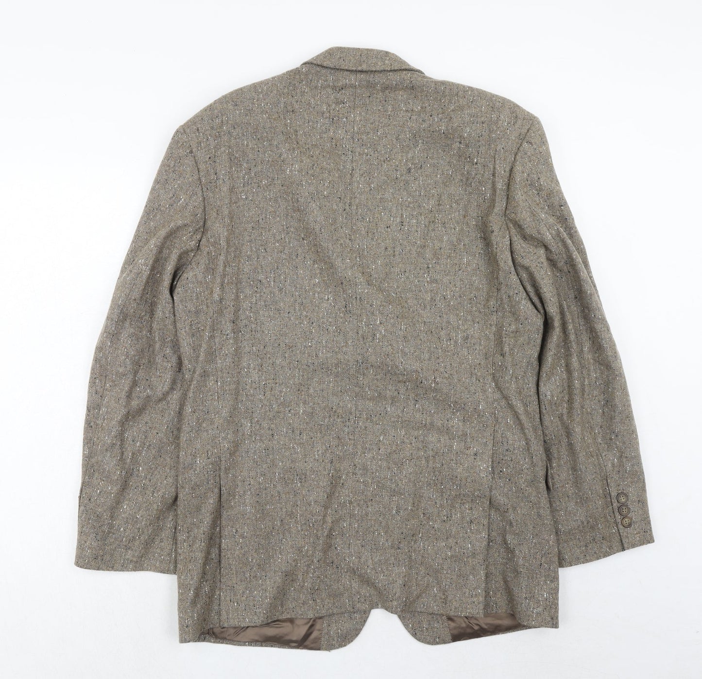 Marks and Spencer Mens Brown Wool Jacket Blazer Size 40 Regular