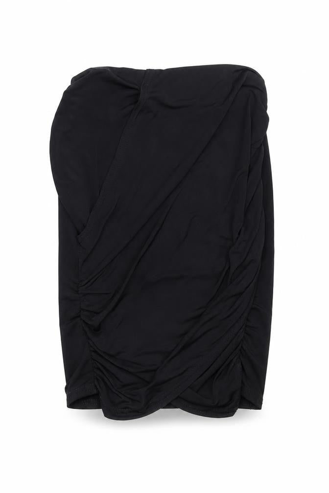 PRETTYLITTLETHING Womens Black Polyester A-Line Skirt Size 6