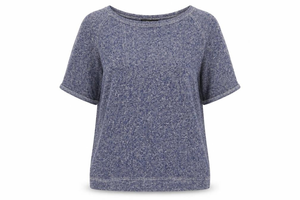 Villain Womens Blue Boat Neck Cotton Pullover Jumper Size M