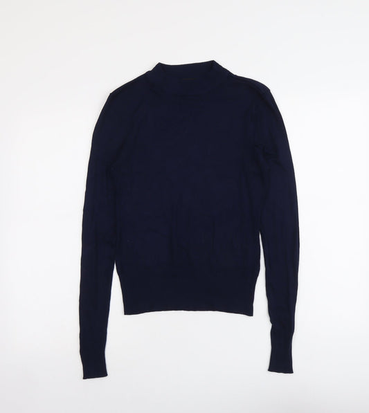 New Look Womens Blue Round Neck Acrylic Pullover Jumper Size 8