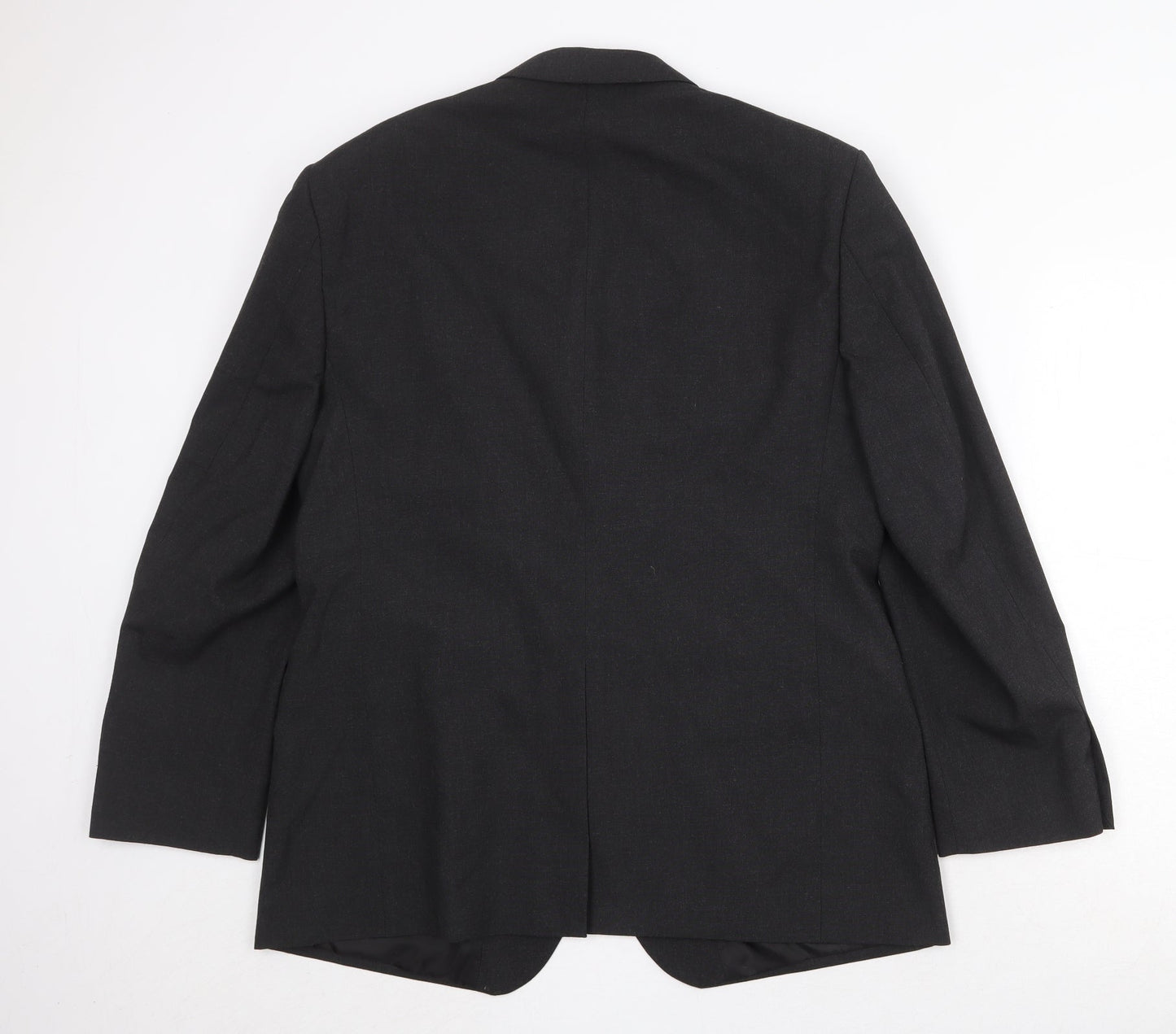 Marks and Spencer Mens Black Polyester Jacket Suit Jacket Size 42 Regular