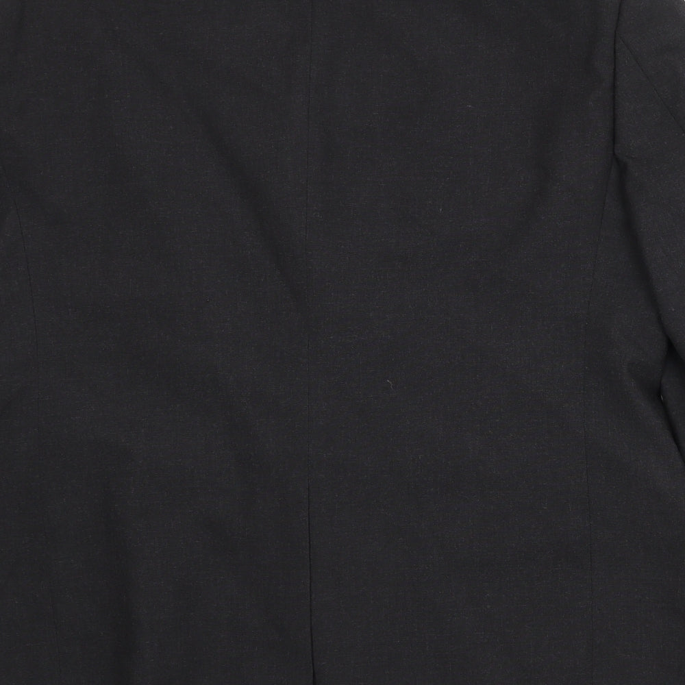 Marks and Spencer Mens Black Polyester Jacket Suit Jacket Size 42 Regular