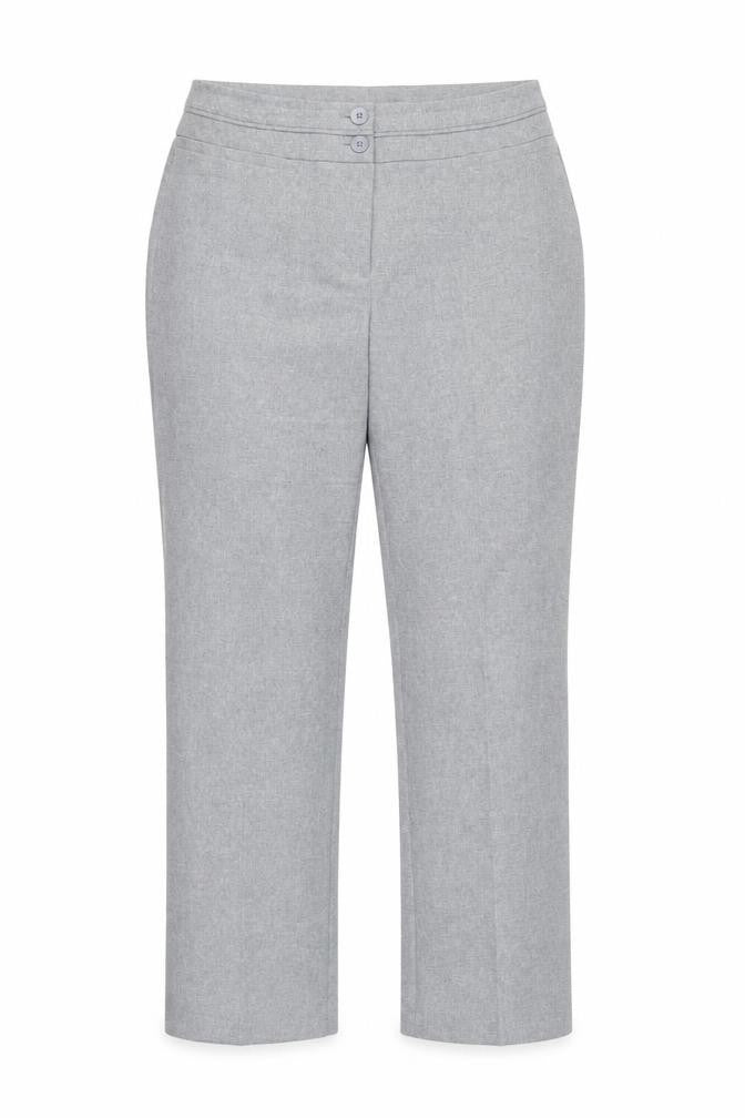 South Womens Grey Polyester Trousers Size 10 Regular Zip