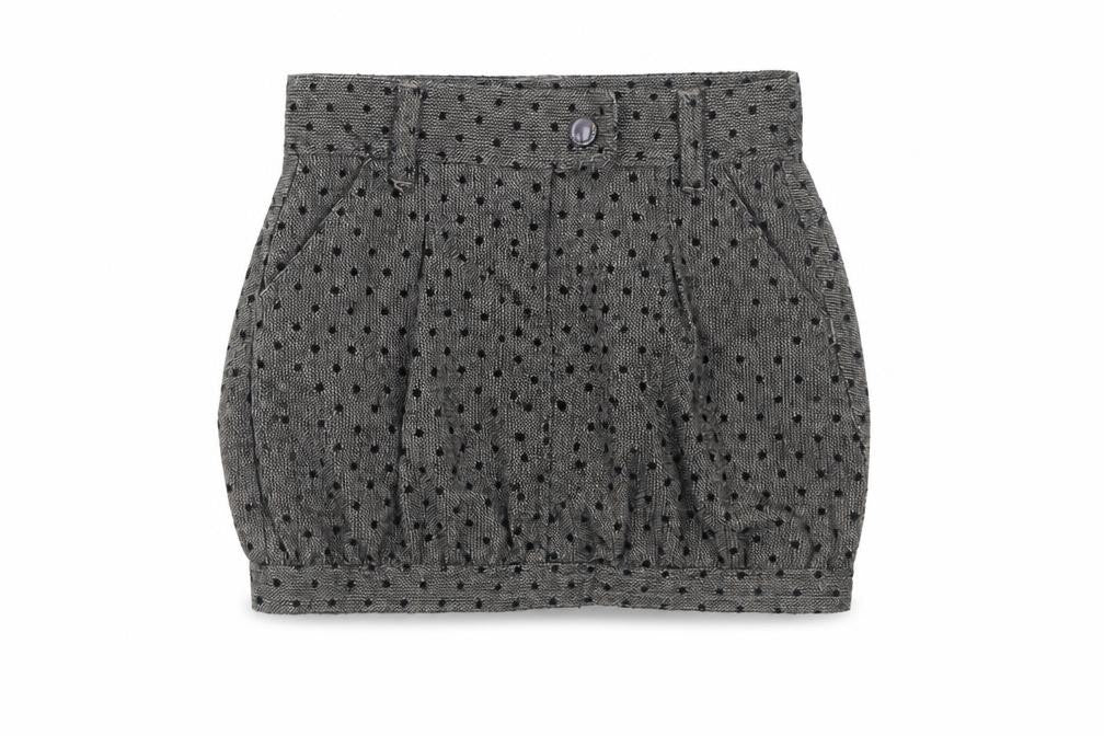 Tape a aloeil Girls Brown Polka Dot Polyester Bandage Skirt Size 5 Years Regular Zip