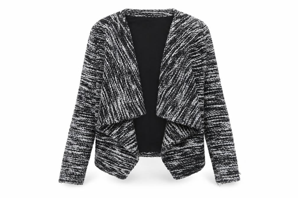 H&M Womens Black Geometric Jacket Size S