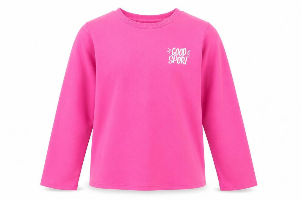 DECATHLON Girls Pink Polyester Pullover Sweatshirt Size 14 Years Pullover - Good Sport