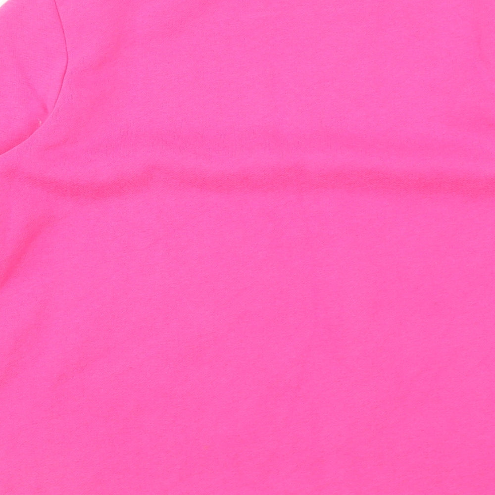 DECATHLON Girls Pink Polyester Pullover Sweatshirt Size 14 Years Pullover - Good Sport