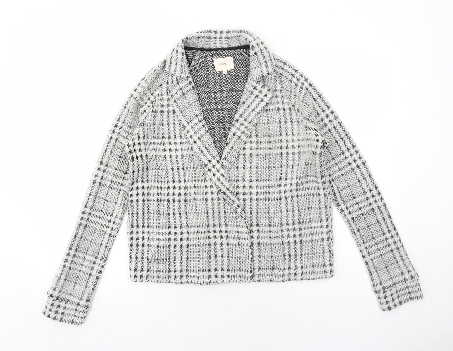 NEXT Womens Grey Geometric Jacket Blazer Size 6