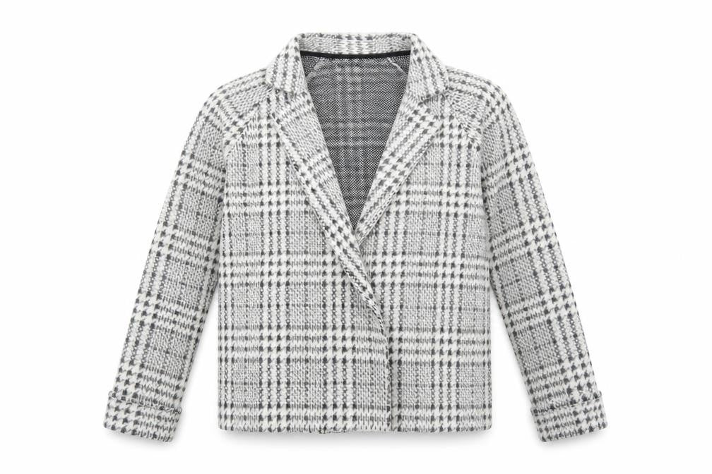 NEXT Womens Grey Geometric Jacket Blazer Size 6