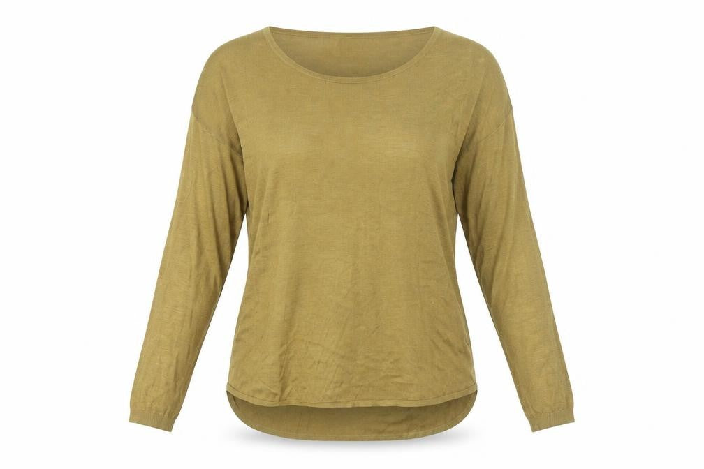 H&M Womens Brown Round Neck Acrylic Pullover Jumper Size S