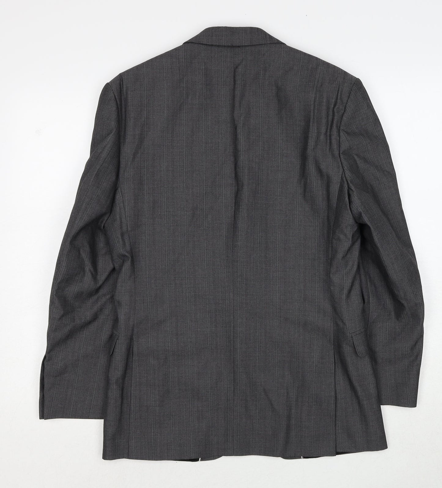 Red Herring Mens Grey Polyester Jacket Suit Jacket Size 36 Regular