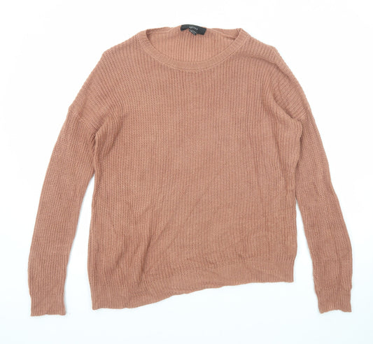 FOREVER 21 Womens Brown Round Neck Acrylic Pullover Jumper Size M