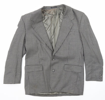 Ciro Citterio Mens Black Wool Jacket Suit Jacket Size 40 Regular