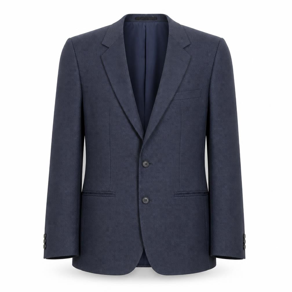 Topman Mens Blue Polyester Jacket Suit Jacket Size 40 Regular