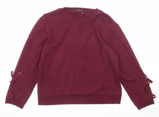 Marks and Spencer Womens Purple Viscose Pullover Sweatshirt Size 14 Pullover