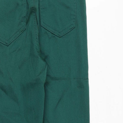 Marks & Spencer Womens Green Cotton Jegging Jeans Size 6 Regular