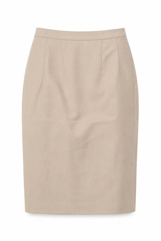Planet Womens Beige Wool Straight & Pencil Skirt Size 10 Zip