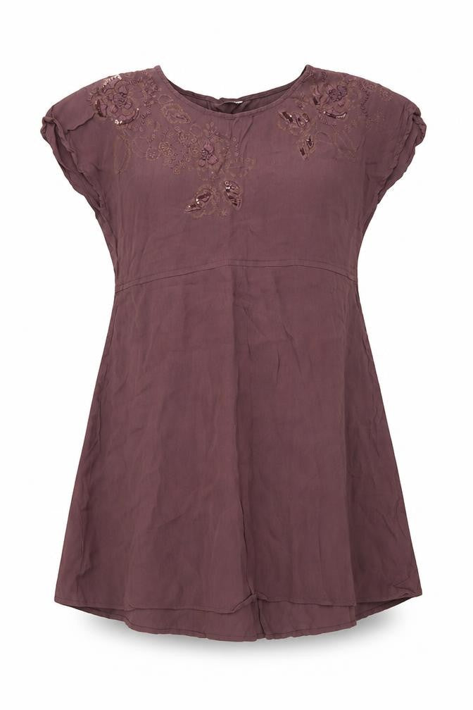 Monsoon Womens Pink Viscose A-Line Size 14 Round Neck Pullover