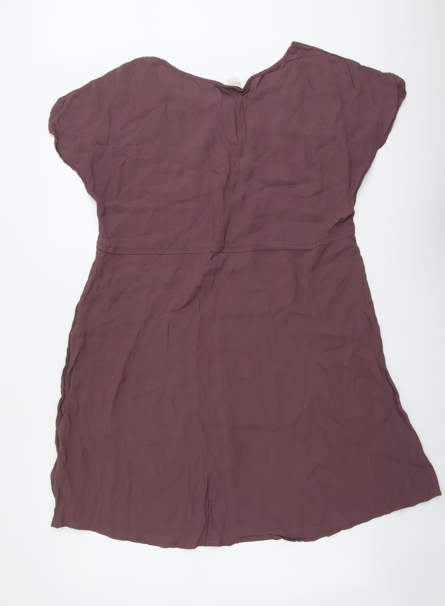 Monsoon Womens Pink Viscose A-Line Size 14 Round Neck Pullover