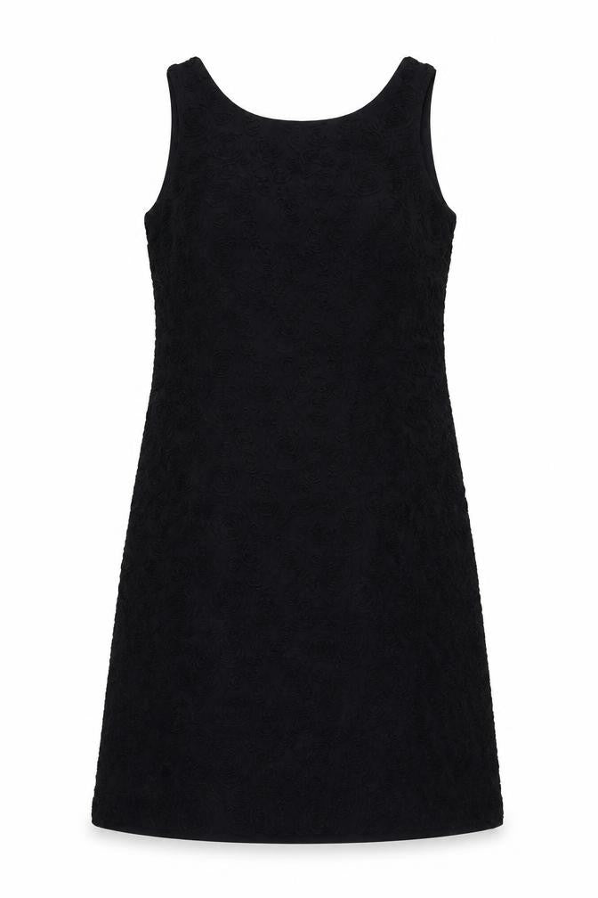 Avoca Womens Black Geometric Polyester A-Line Size 10 Round Neck Pullover