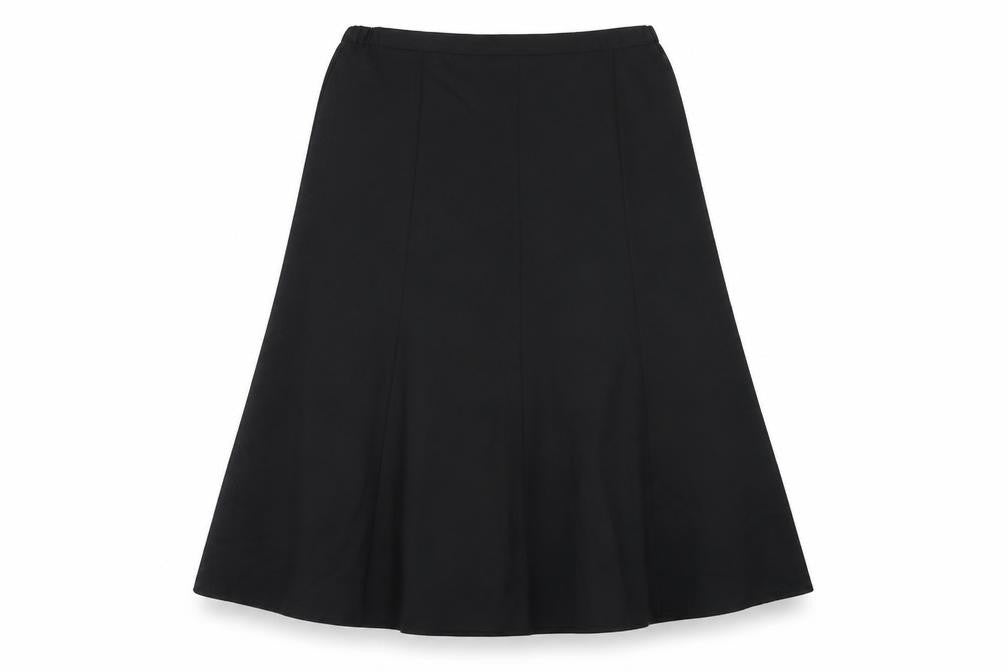 Country Collection Womens Black Polyester Swing Skirt Size 18 Zip