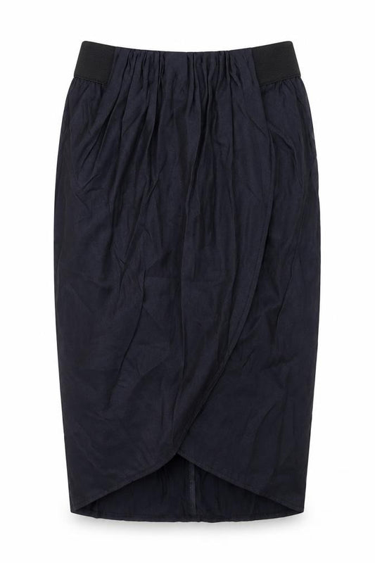 Topshop Womens Blue Viscose A-Line Skirt Size 10 Zip