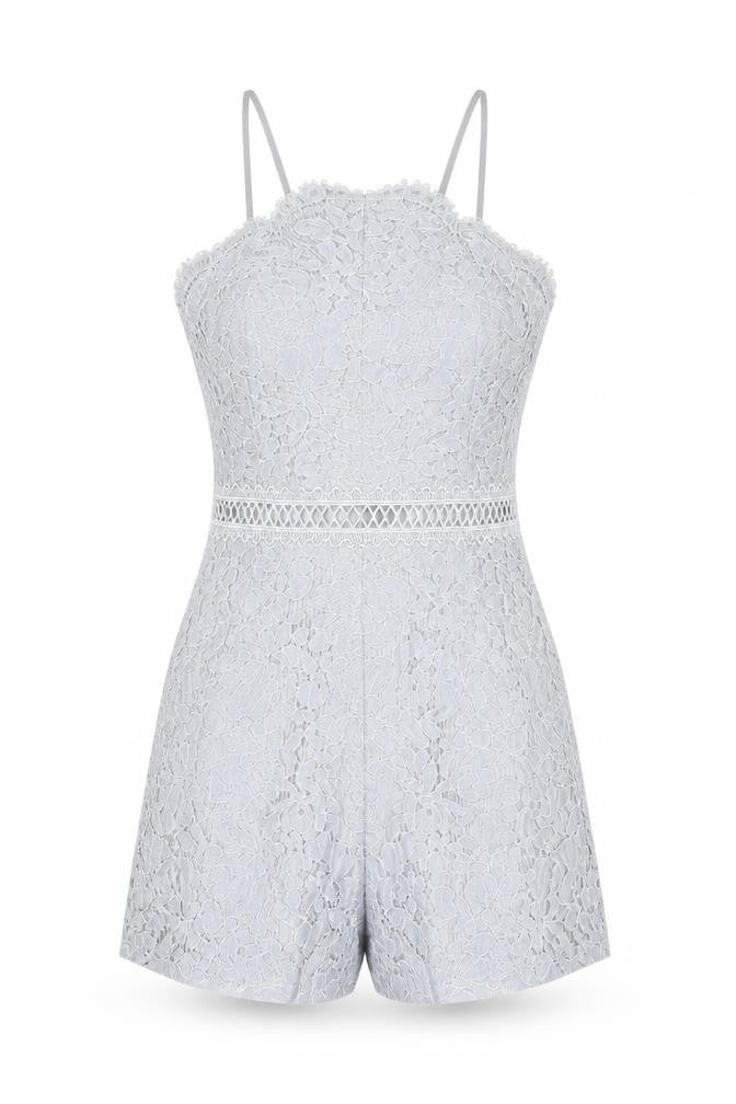By The Way Womens Blue Polyester Playsuit One-Piece Size S Zip