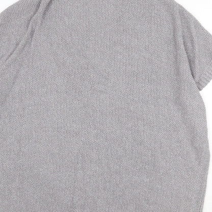 Next Womens Green V-Neck Cotton Pullover Jumper Size M