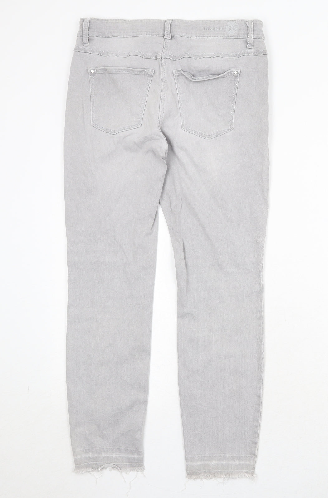 Dream Jeans Womens Grey Cotton Skinny Jeans Size 27 in Regular Zip