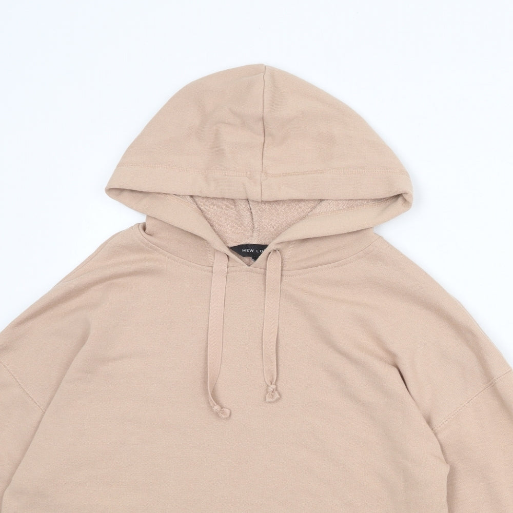 New Look Womens Pink Polyester Pullover Hoodie Size 8 Pullover