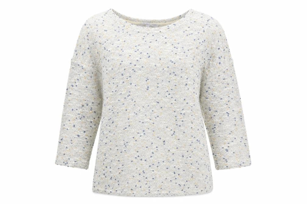 Red Herring Womens Grey Round Neck Cotton Pullover Jumper Size 14