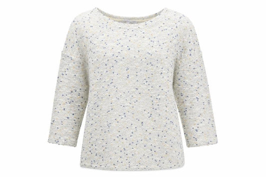 Front view of Red Herring women’s grey round neck cotton jumper, size UK 14