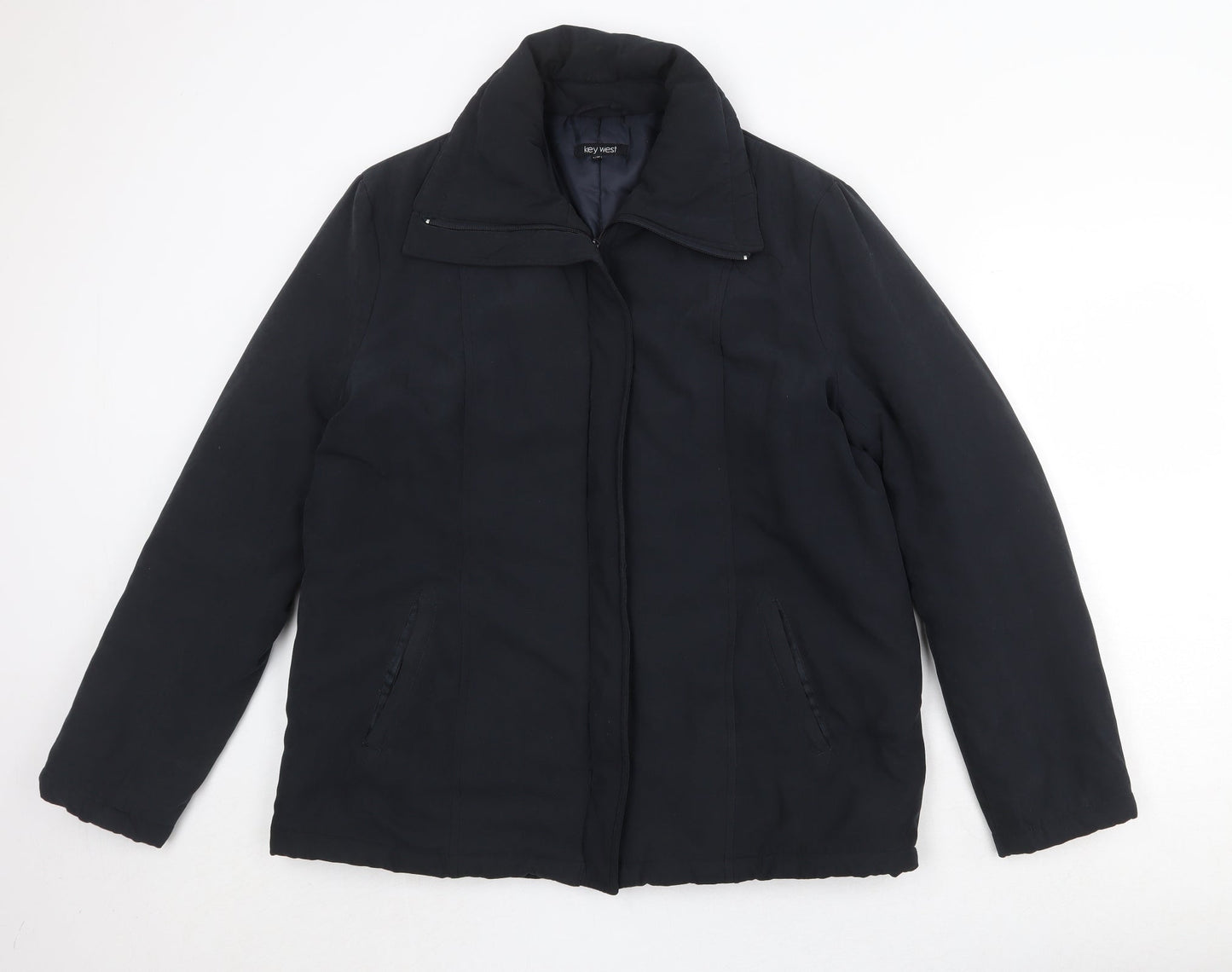 Key West Womens Black Jacket Size L Zip - Size L/XL