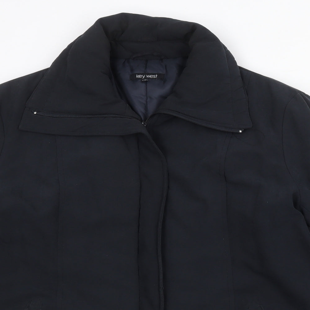 Key West Womens Black Jacket Size L Zip - Size L/XL