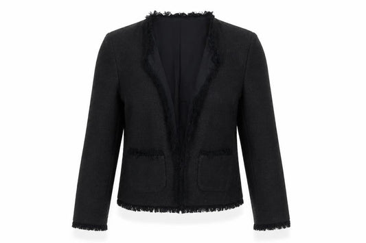 Mango Womens Black Polyester Jacket Blazer Size XS