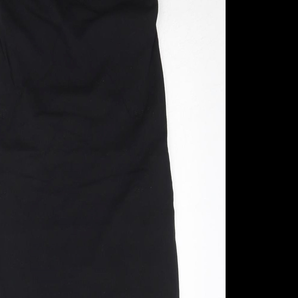 New Look Womens Black Cotton A-Line Size 10 Sweetheart Pullover
