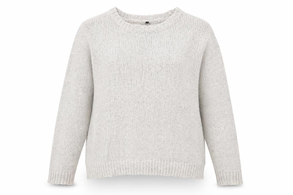 Garage Womens Grey Round Neck Acrylic Pullover Jumper Size XL