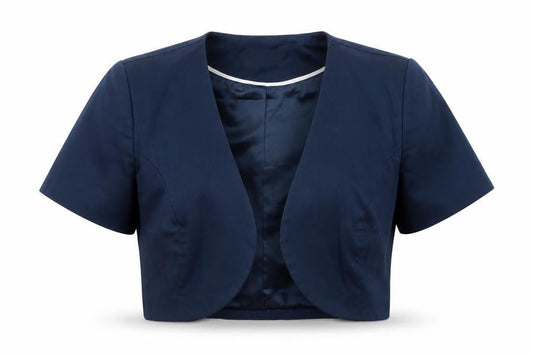 Anna Rose Womens Blue Cotton Jacket Blazer Size 10