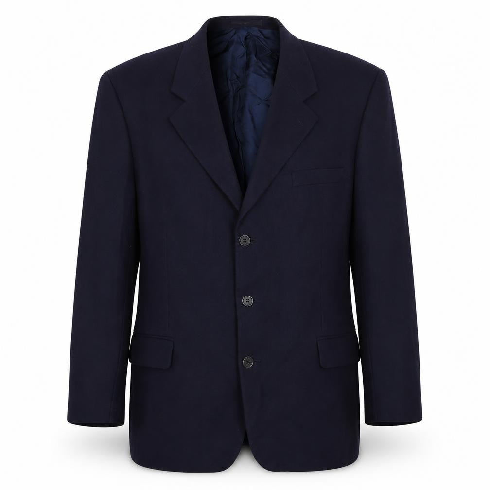 Berkertex Mens Blue Wool Jacket Suit Jacket Size 42 Regular